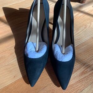 Ann Taylor Black Suede Heels